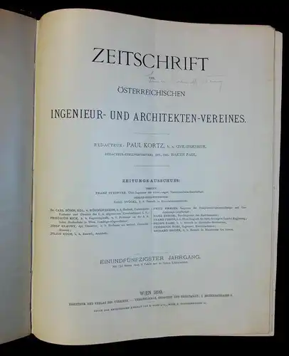 Zeitschrift des österreichischen Ingenieur- und Architekten-Vereins. Red. Paul K