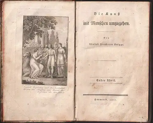 Die Kunst mit Menschen umzugehen. KNIGGE, Adolph Freiherr v.