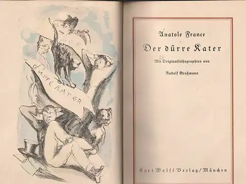 Der dürre Kater. FRANCE, Anatole.