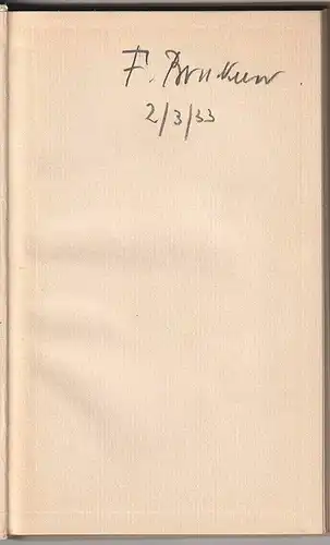 Die Verbrecher. Schauspiel in drei Akten. BRUCKNER, Ferdinand [i. e. Theodor Tag