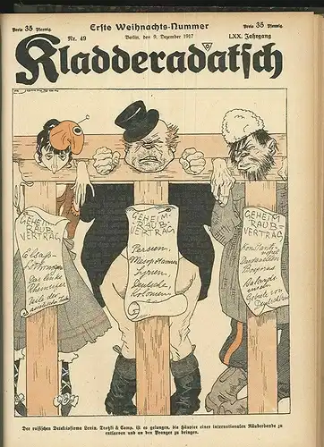 Kladderadatsch. Humoristisch-satirisches Wochenblatt. Red. J. Trojan