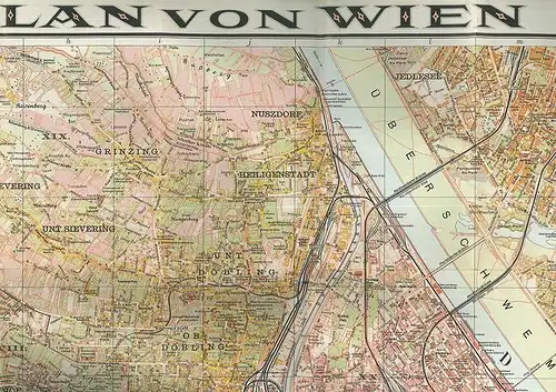 Plan von Wien. Mit vollständigem Verzeichnis der Straßen, Gassen, Plätze u. öffe