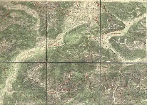 Lecht Tal  im Maßstab 1: 75.000.