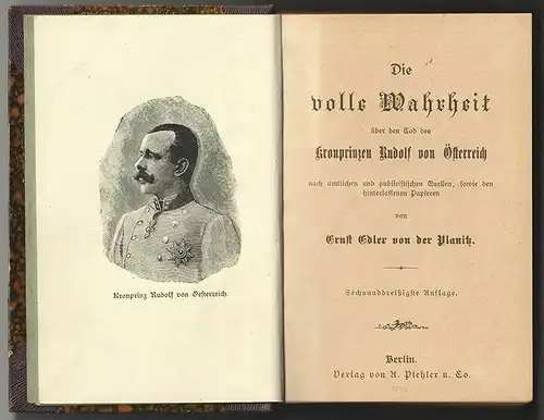 Die volle Wahrheit über den Tod des Kronprinzen Rudolf von Österreich nach amtli