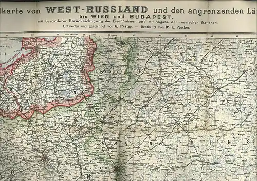 Generalkarte für West-Russland und den angrenzenden Ländern bis Wien und Budapes