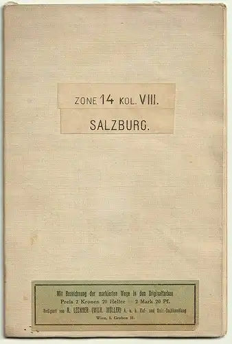 Salzburg, Zone 14, Kol. VIII. 1 : 75.000.