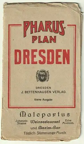 Pharus-Plan Dresden. Maßstab 1: 11700. LÖWE, Cornelius.