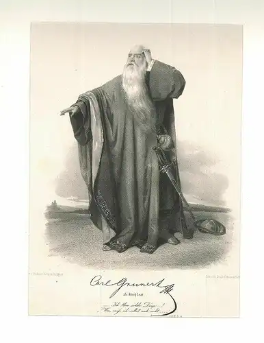 Carl Grunert als: König Lear.