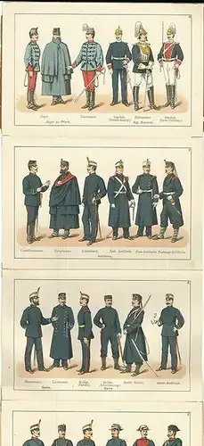Die Spanische Armee in ihrer gegenwärtigen Uniformirung. 16 Taf. in lithographis