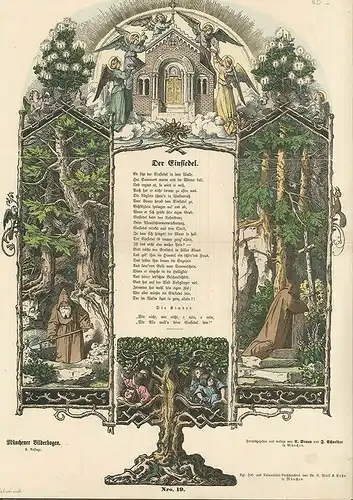 Konvolut von 8 kolorierten Bilderbögen.