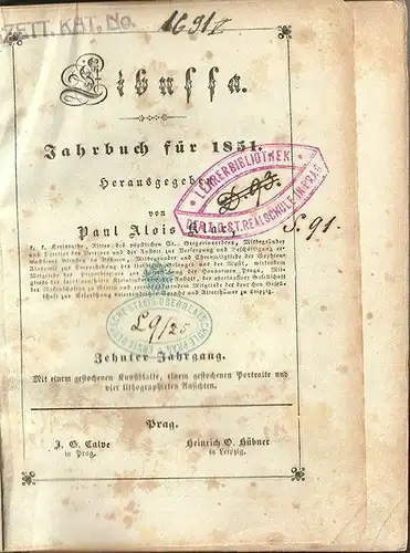 Libussa. Jahrbuch für 1851. KLAR, Paul Alois (Hg.).