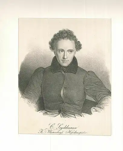 C. Seydelmann. K. Würtemberg. Hofschauspieler.