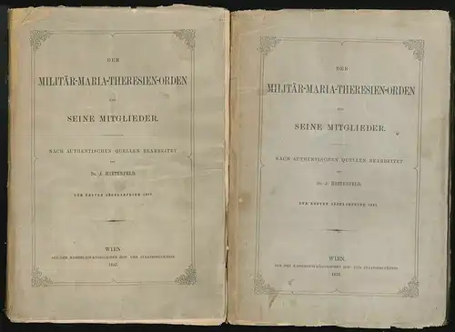 Der Militär-Maria-Theresien-Orden und seine Mitglieder. Nach authentischen Quell