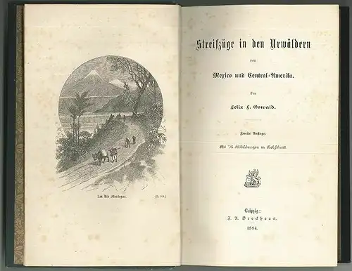 Streifzüge in den Urwäldern von Mexico und Central-Amerika. OSWALD, Felix L.