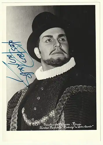 Teatro dell` Opera - Roma. Kostas Paskalis "Rodrigo in "Don Carlo". PASKALIS, Ko