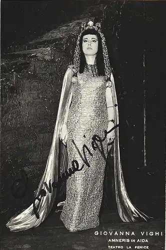 Giovanna Vighi. Amneris in Aida. Teatro la Fenice. VIGHI, Giovanna, Sängerin (19