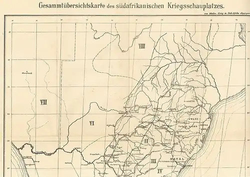 Der Krieg in Süd-Afrika 1899/1900 und seine Vorgeschichte. MÜLLER, Alfred v.