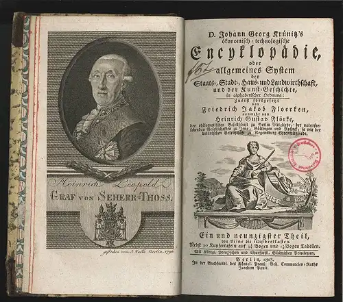 D. Johann Georg Krünitz ökonomisch-technologische Encyclopädie, oder all 0959-22