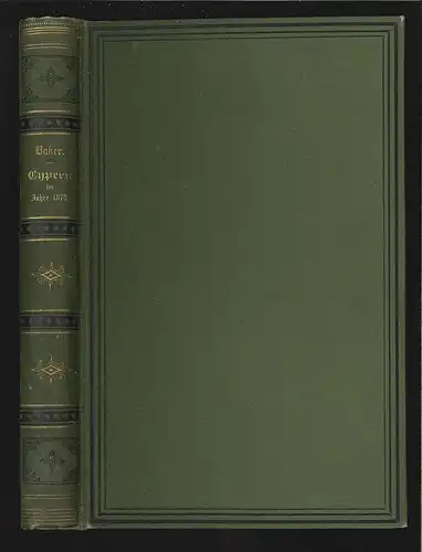Cypern im Jahr 1879. Aus dem Englischen von Richard Oberländer. WHITE BAKER, Sam