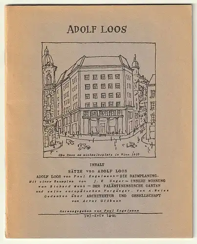 Adolf Loos. ENGELMANN, Paul (Hrsg.).