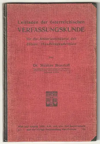 Leitfaden der österreichischen Verfassungskunde für die Abiturientenkurse der ös