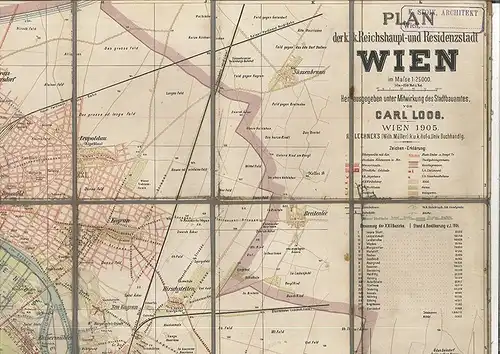 Plan der k. k. Reichshaupt- und Residenzstadt Wien. Herausgegeben unter Mitwirku