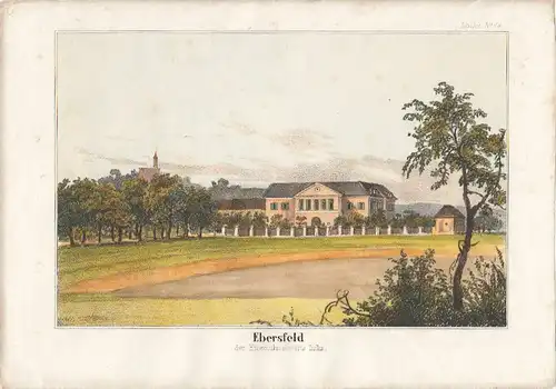 Ebersfeld der Eisenbahn abwärts links.