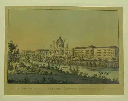 Polytechnische Schule und Karlskirche.... 1850