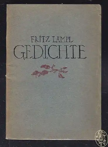 LAMPL, Gedichte. 1920