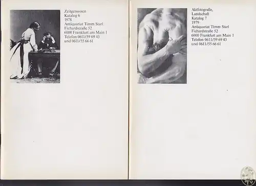 Antiquariat Timm Starl. Kataloge 1-7. 1977