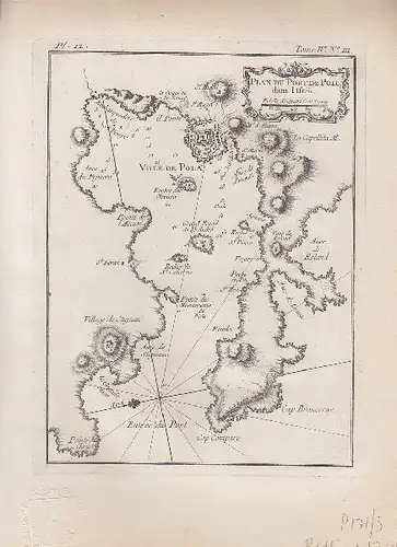 Plan du Port de Pole dans L'Istrie. 1764