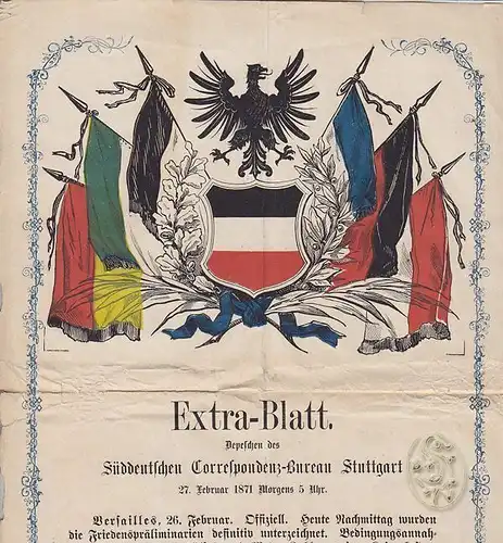 3 Flugblätter, den Deutsch-Französischen Krieg betreffend.