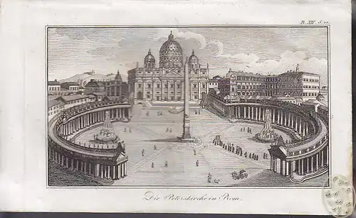 Die Peterskirche in Rom. 1808