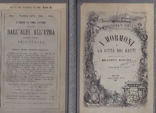 BURTON, I mormoni e la Citta dei Santi. Viaggio... 1875