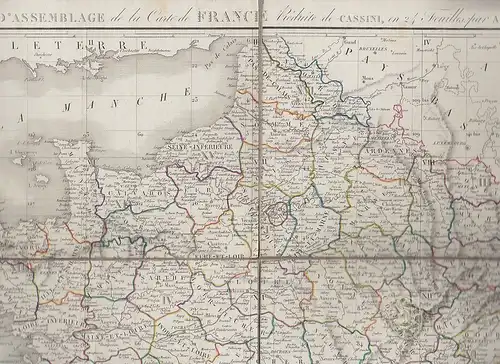 DONNET, Carte topographique, mineralogique et... 1826