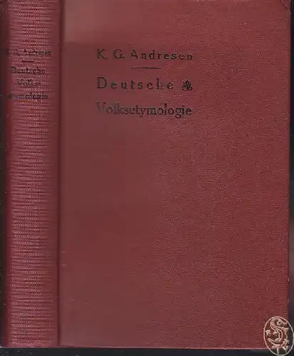 ANDRESEN, Über Deutsche Volksetymologie. 1919