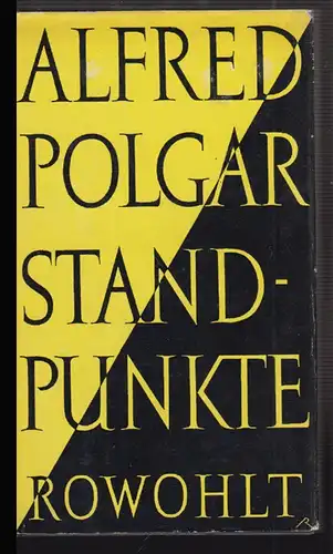 Standpunkte. POLGAR, Alfred.