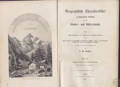 GRUBE, Geographische Charakterbilder in... 1881