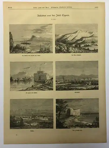 Ansichten von der Insel Cypern.