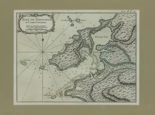 Baye de Porto-Belo et Costes Voisines. BELLIN, Jacques-Nicholas.