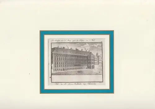 Die Rückseite der k. k. Burg, gegen die Bastey, in Wien. 1423-16