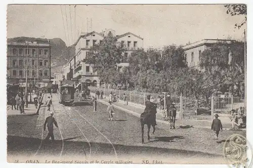 Oran. Le Boulevard Séguin et le Cerele militaire