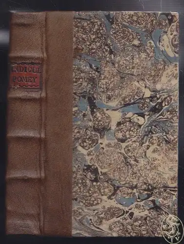 POMEY, Francois Antoine.  POMEY, Indiculus... 1755