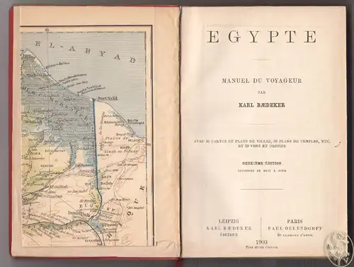 Egypte et Soudan. Manuel du voyageur. BAEDEKER, Karl.