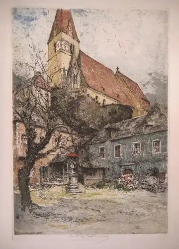 Weissenkirchen a. d. D[onau]. KASIMIR, Luigi. Graphiker (1881-1962). 1973-15