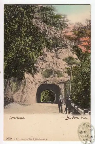 Durchbruch. Bade, N.-Oe.