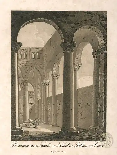 Ruinen eines Saales in Saladins Pallast in Cairo.