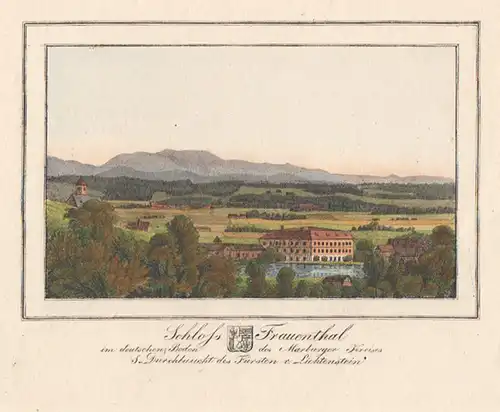 Schloss Frauenthal im deutschen Boden des Marburger Kreises S. Durchlaucht des F