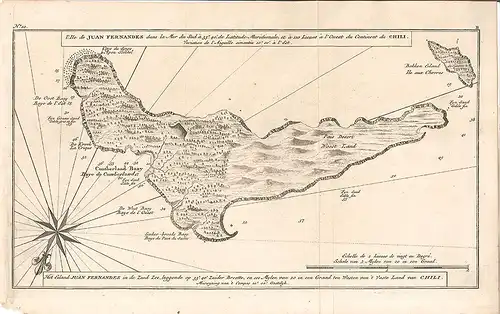 L`Ile de Juan Fernandes dans la Mer du Sud ... / Het eiland Juan Fernandes in de