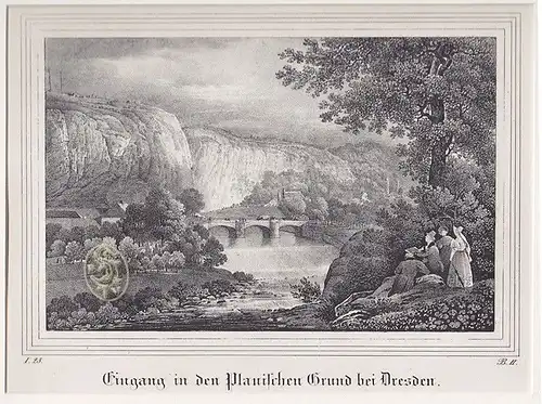 Eingang in den Plauischen Grund bei Dresden.